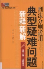 刑法分则适用典型疑难问题新释新解 精编版