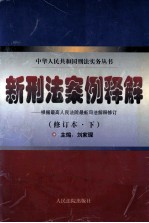 新刑法案例释解 根据最高人民法院最新司法解释修订 修订本 下