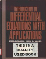 INTRODUCTION TO DIFFERENTIAL EQUATIONS WITH APPLICATIONS