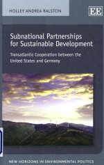 Subnational partnerships for sustainable development transatlantic cooperation between the United St