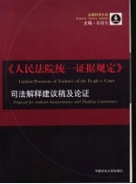 “人民法院统一证据规定”司法解释建设稿及论证