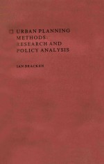 URBAN PLANNING METHODS:RESEARCH AND POLICY ANALYSIS