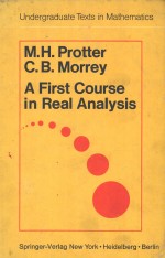 A FIRST COURSE IN REAL ANALYSIS