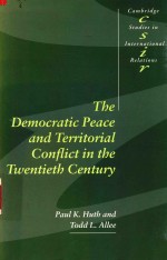 The democratic peace and territorial conflict in the twentieth century