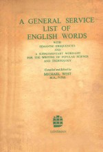 A GENERAL SERVICE LIST OF ENGLISH WORDS