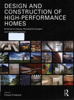 Design and construction of high performance homes : building envelopes