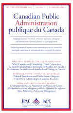 CANADIAN PUBLIC ADMINISTRATION PUBLIQUE DU CANADA 2013 VOL.56 NO.3