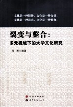 裂变与整合 多元视域下的大学文化研究