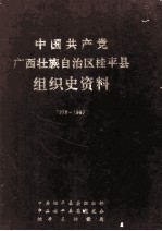 中国共产党广西壮族自治区桂平县组织史资料  1926-1987