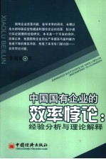 中国国有企业的效率悖论：经验分析与理论解释