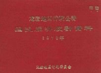 龙岩地区行政公署国民经济统计资料 1978年