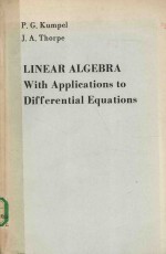 LINEAR ALGEBRA WITH APPLICATIONS TO DIFFERENTIAL EQUATIONS