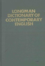 LONGMAN DICTIONARY OF CONTEMPORARY ENGLISH