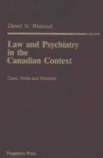 Law and Psychiatry in the Canadian Context