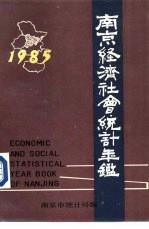 南京经济社会统计年鉴 1985