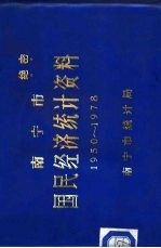 南宁市国民经济统计资料提要 1950-1978年