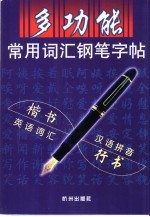 多功能常用词汇钢笔字帖