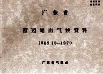 广东省澄迈地面气候资料 1958.12-1970