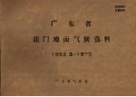 广东省龙门地面气候资料 1962.3－1970