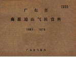 广东省南雄地面气候资料 1961－1970