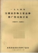 1984年全国农作物主要品种推广情况统计表