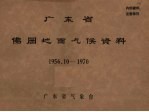 广东省佛冈地面气候资料 1956.10-1970