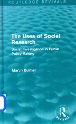 The Uses of Social Research Social Investigation in Public Policy-Making