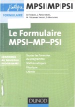 Le Formulaire MPSI-MP-PSI