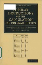 Popular instructions on the calculation of probabilities