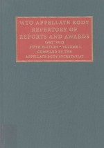 WTO Appellate Body Repertory of Reports and Awards 1995-2013