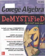 College Algebra DeMYSTiFieD Second Edition