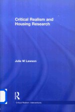 Critical Realism and Housing Research