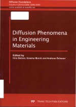 Diffusion phenomena in engineering materials Volume 4