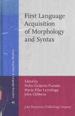 First Language Acquisition of Morphology and Syntax