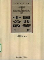 中国公共政策分析 2009年卷