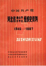 中国共产党河北省唐山市开平区组织史资料 1945-1987