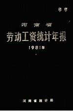 河南省劳动工资统计年报 1981