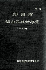 郑州市邙山区统计年鉴 1987