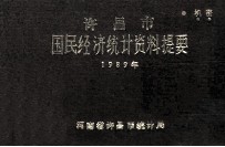 许昌市国民经济统计资料提要 1989