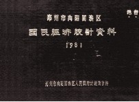 郑州市向阳回族区国民经济统计资料 1981