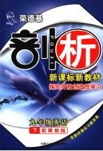 荣德基剖析新课标新教材 探究开放创造性学习 英语 九年级 下 冀教版