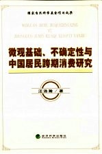 微观基础、不确定性与中国居民跨期消费研究