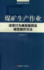 煤矿生产作业违章行为典型案例及规范操作方法