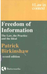 FREEDOM OF INFORMATION THE LAW