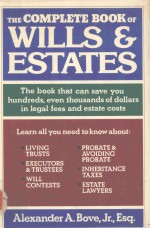 THE COMPLETE BOOK OF WILLS AND ESTATES