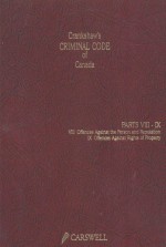 CRANKSHAW'S CRIMINAL CODE OF CANADA VOLUME 2