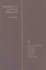 HALSBURY'S LAWS OF ENGLAND VOLUME 9