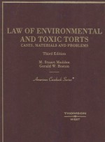 LAW OF ENVIEONMENTAL AND TOXIC TORTS CSES