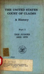 THE UNITED STATES COURT OF CLAIMS A HISTIRY