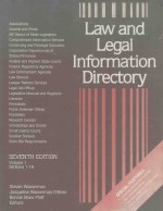 LAW AND LEGAL INFORMATION DIRECTORY VOLUME 1